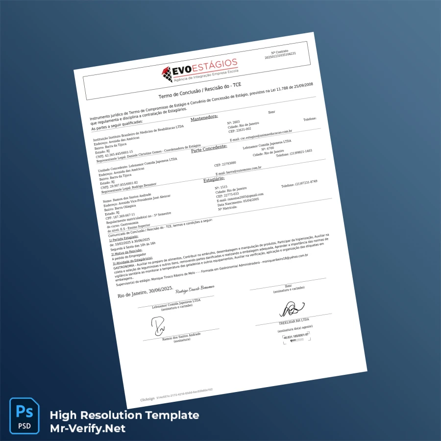 Brazil Faetec High School Diploma Template – Fully Editable & Print-Ready 5 Page Brazil Faetec High School Diploma Template – Fully Editable & Print-Ready 5 Page
