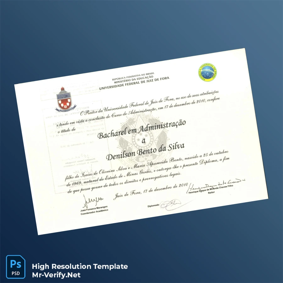 Brazil Federal University of Juiz de Fora Bachelor of Business Administration Template – Fully Editable High Resolution 2 Page Brazil Federal University of Juiz de Fora Bachelor of Business Administration Template – Fully Editable High Resolution 2 Page