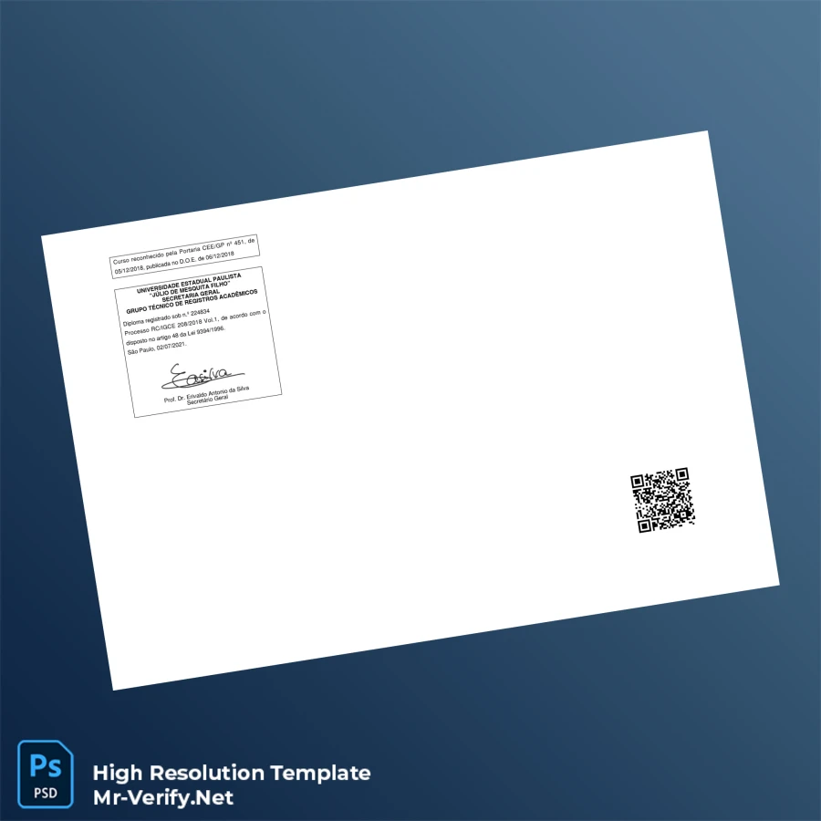 Brazil State University of São Paulo Bachelor’s Degree in Geography Template – Fully Editable High Resolution 2 Page Brazil State University of São Paulo Bachelor’s Degree in Geography Template – Fully Editable High Resolution 2 Page