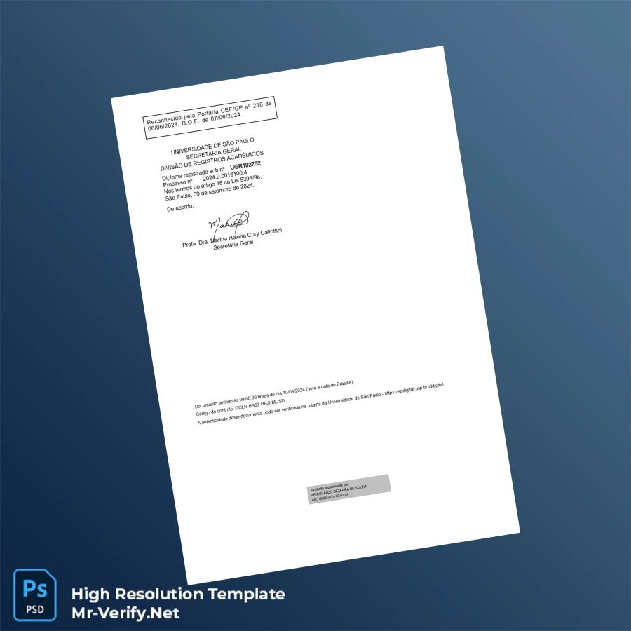 Brazil University of São Paulo Bachelor of Civil Engineering Template – Fully Editable & Print-Ready 2 Page Brazil University of São Paulo Bachelor of Civil Engineering Template – Fully Editable & Print-Ready 2 Page