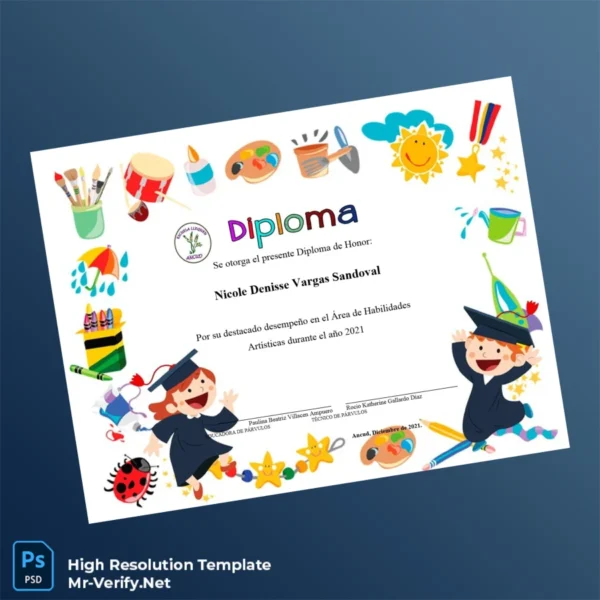 Chile Ancud Diploma of Honor in Artistic Skills Template – Fully Editable & High Resolution Chile Ancud Diploma of Honor in Artistic Skills Template – Fully Editable & High Resolution