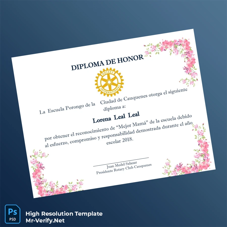 Chile Escuela Porongo Diploma of Honor Certificate – Fully Editable & Print-Ready 3 Page Chile Escuela Porongo Diploma of Honor Certificate – Fully Editable & Print-Ready 3 Page