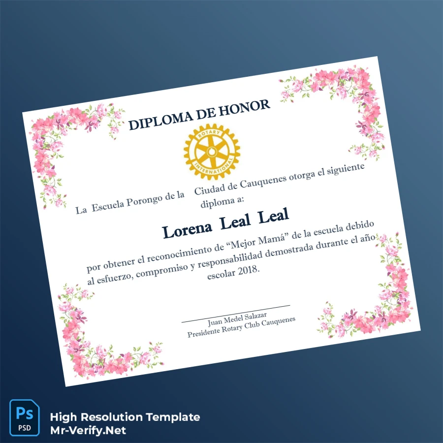 Chile Escuela Porongo Diploma of Honor Certificate – Fully Editable & Print-Ready 3 Page Chile Escuela Porongo Diploma of Honor Certificate – Fully Editable & Print-Ready 3 Page