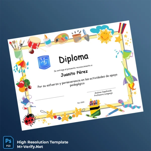 Chile Saint George School Educational Recognition Diploma Template – Fully Editable & Print-Ready Chile Saint George School Educational Recognition Diploma Template – Fully Editable & Print-Ready