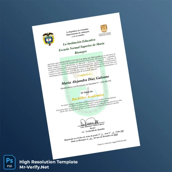 Printable Colombia Escuela Normal Superior de María Bachiller Académica Template Image Preview - PrintDocs