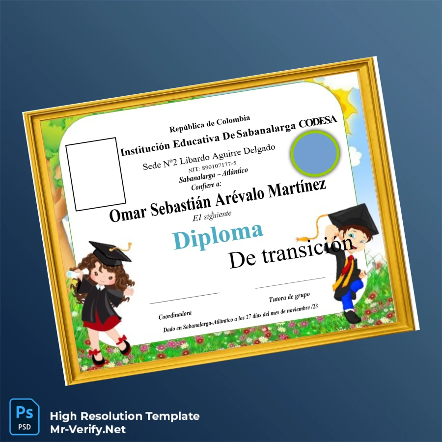 Colombia Institución Educativa De Sabanalarga Transition Diploma Template – Fully Editable & Print-Ready Colombia Institución Educativa De Sabanalarga Transition Diploma Template – Fully Editable & Print-Ready