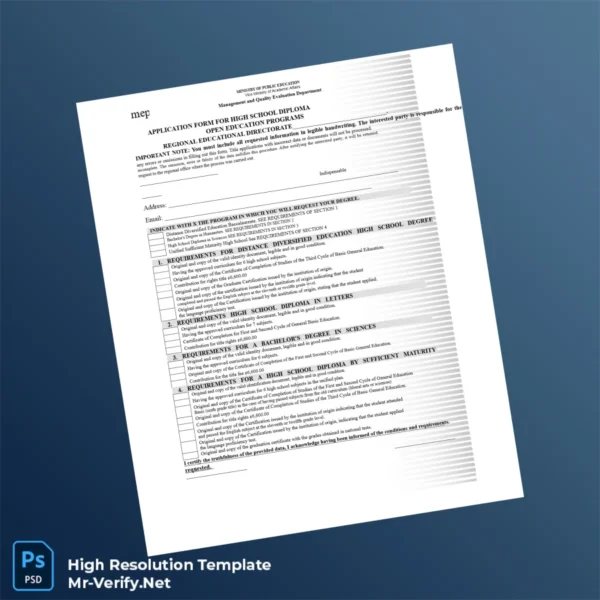 Costa Rica Ministry of Public Education High School Diploma – Fully Editable & High Resolution 3 Page Costa Rica Ministry of Public Education High School Diploma – Fully Editable & High Resolution 3 Page