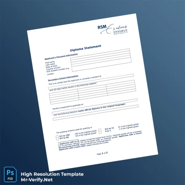 Diploma Statement Template – Fully Editable & Print-Ready Certificate Document 2 Page Diploma Statement Template – Fully Editable & Print-Ready Certificate Document 2 Page