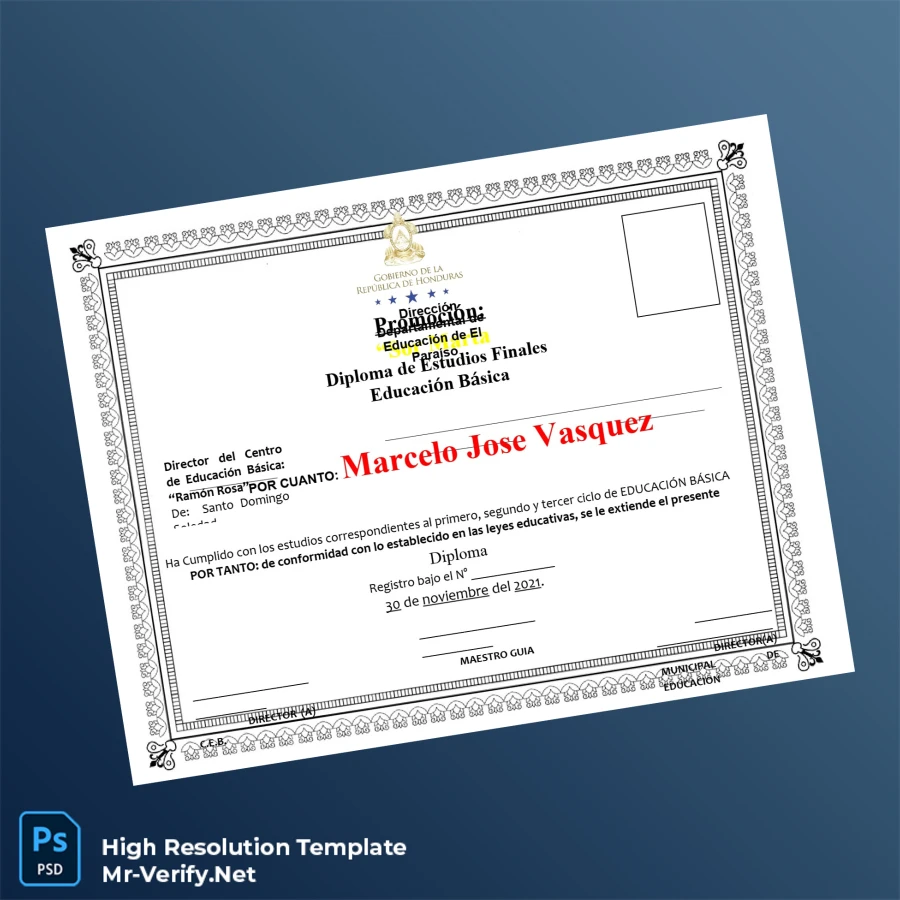 Dominican Republic Centro de Educación Básica Ramón Rosa Basic Education Diploma – Fully Editable High-Resolution 6 Page Dominican Republic Centro de Educación Básica Ramón Rosa Basic Education Diploma – Fully Editable High-Resolution 6 Page