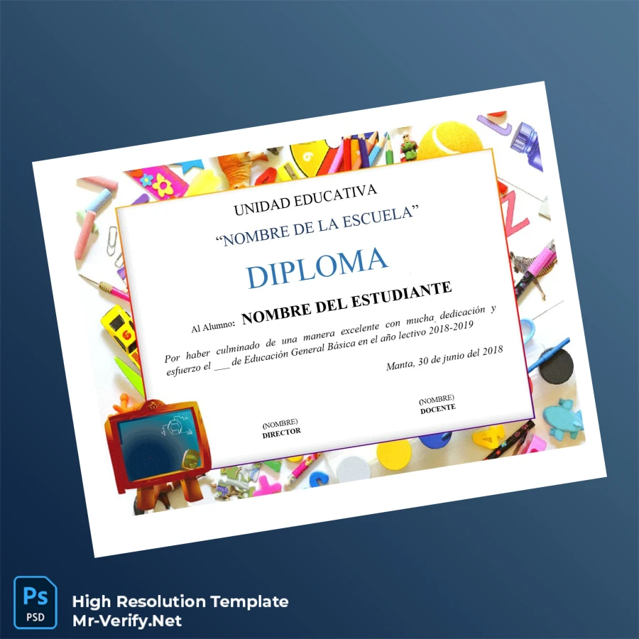 Ecuador Educational Institution Diploma Template – Fully Editable & Print-Ready 8 Page Ecuador Educational Institution Diploma Template – Fully Editable & Print-Ready 8 Page