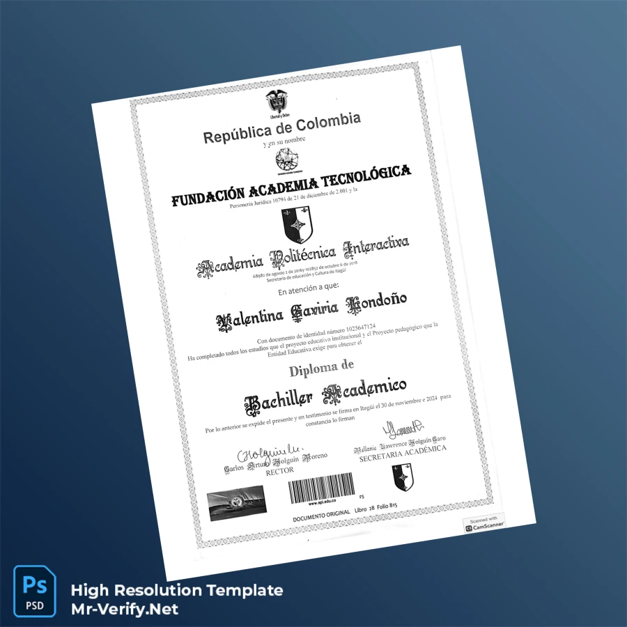 Ecuador Polytechnic Academy Interactive High School Diploma Template – Fully Editable & Print-Ready 2 Page Ecuador Polytechnic Academy Interactive High School Diploma Template – Fully Editable & Print-Ready 2 Page