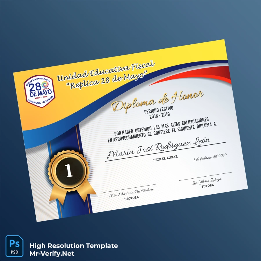 Ecuador Unidad Educativa Fiscal Replica 28 de Mayo Honor Diploma – Fully Editable & Print-Ready 3 Page Ecuador Unidad Educativa Fiscal Replica 28 de Mayo Honor Diploma – Fully Editable & Print-Ready 3 Page