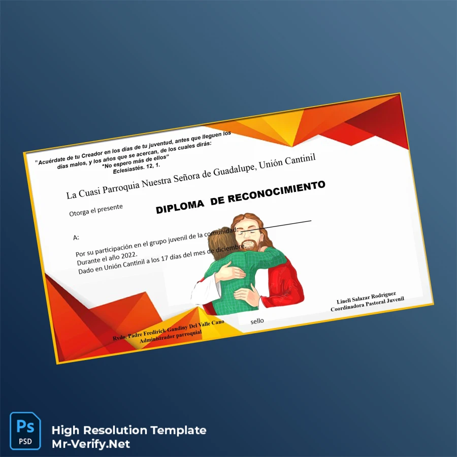 Guatemala Cuasi Parroquia Nuestra Señora de Guadalupe Diploma – Fully Editable & Print-Ready Guatemala Cuasi Parroquia Nuestra Señora de Guadalupe Diploma – Fully Editable & Print-Ready
