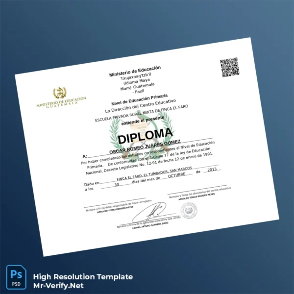 Guatemala Finca El Faro Primary School Primary Education Diploma – Fully Editable & Print-Ready 2 Page Guatemala Finca El Faro Primary School Primary Education Diploma – Fully Editable & Print-Ready 2 Page