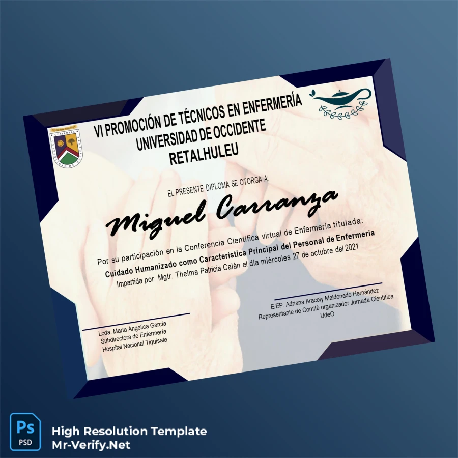 Guatemala Hospital Nacional Tiquisate Nursing Technician Diploma – Fully Editable & Print-Ready 2 Page Guatemala Hospital Nacional Tiquisate Nursing Technician Diploma – Fully Editable & Print-Ready 2 Page