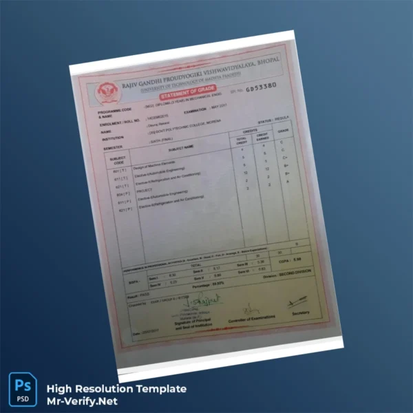 India Government Polytechnic College Morena Diploma in Mechanical Engineering Template – Fully Editable & Print-Ready India Government Polytechnic College Morena Diploma in Mechanical Engineering Template – Fully Editable & Print-Ready