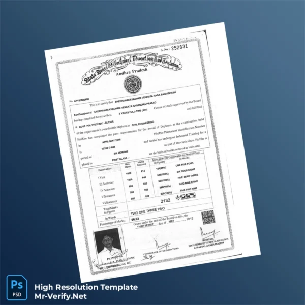 India Government Polytechnic Gudur Diploma in Civil Engineering Template – Fully Editable & Print-Ready India Government Polytechnic Gudur Diploma in Civil Engineering Template – Fully Editable & Print-Ready