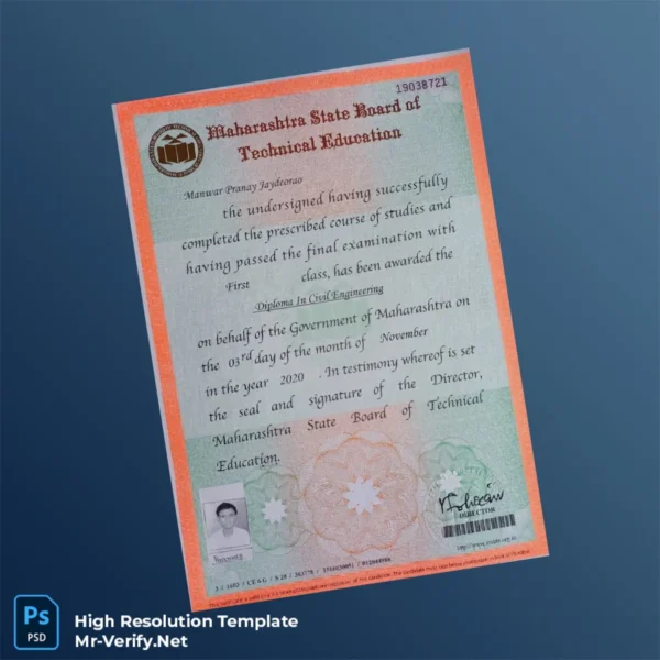 India Maharashtra State Board of Technical Education Diploma In Civil Engineering Template – Fully Editable & Print-Ready India Maharashtra State Board of Technical Education Diploma In Civil Engineering Template – Fully Editable & Print-Ready