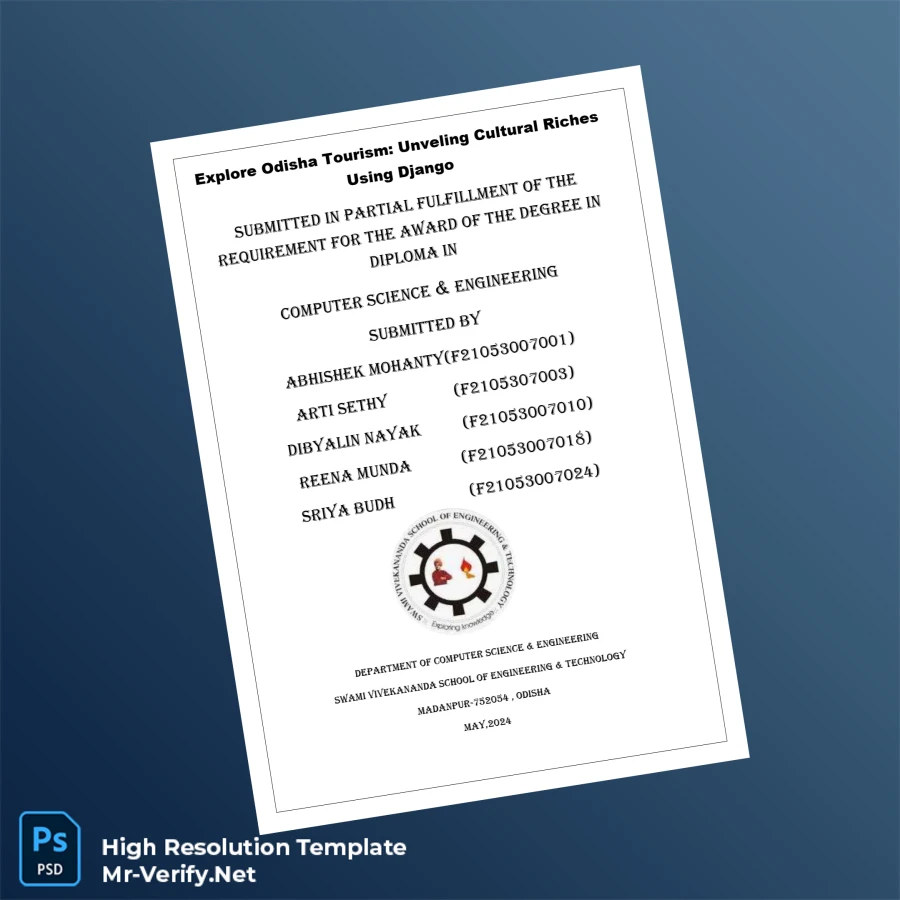 India Swami Vivekananda School of Engineering and Technology Diploma in Computer Science and Engineering Template – Fully Editable Print-Ready 3 Page India Swami Vivekananda School of Engineering and Technology Diploma in Computer Science and Engineering Template – Fully Editable Print-Ready 3 Page