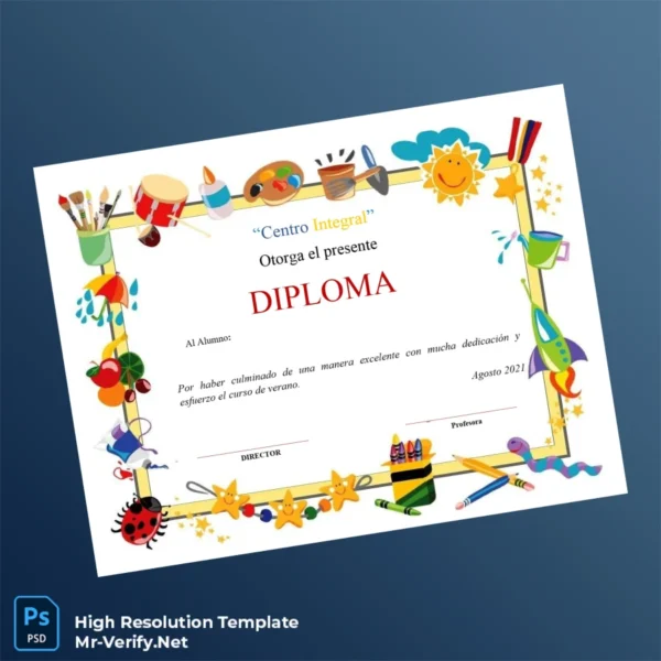Mexico Centro Integral Diploma Template – Fully Editable & Print-Ready Certificate Mexico Centro Integral Diploma Template – Fully Editable & Print-Ready Certificate