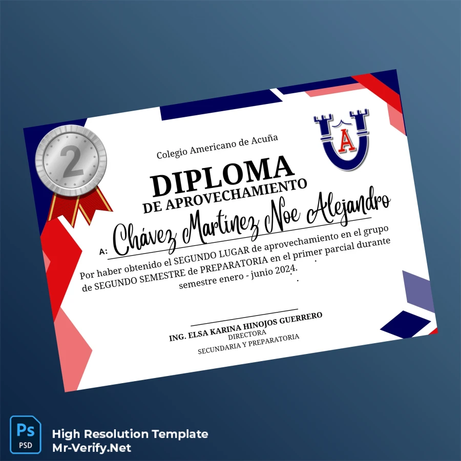 Mexico Colegio Americano de Acuña Diploma of Achievement Template – Fully Editable & Print-Ready 6 Page Mexico Colegio Americano de Acuña Diploma of Achievement Template – Fully Editable & Print-Ready 6 Page