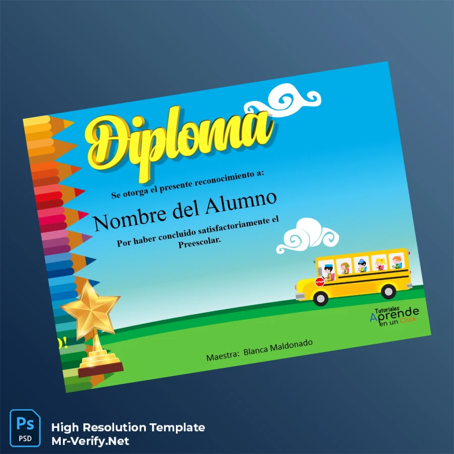 Mexico Diploma Pre-school Certificate Template – Fully Editable & Print-Ready Mexico Diploma Pre-school Certificate Template – Fully Editable & Print-Ready