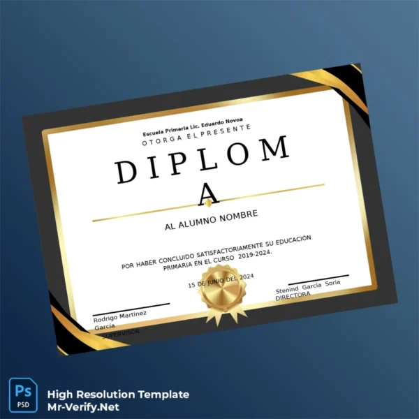 Mexico Escuela Primaria Lic. Eduardo Novoa Primary Education Diploma 2019-2024 – Fully Editable & Print-Ready Mexico Escuela Primaria Lic. Eduardo Novoa Primary Education Diploma 2019-2024 – Fully Editable & Print-Ready