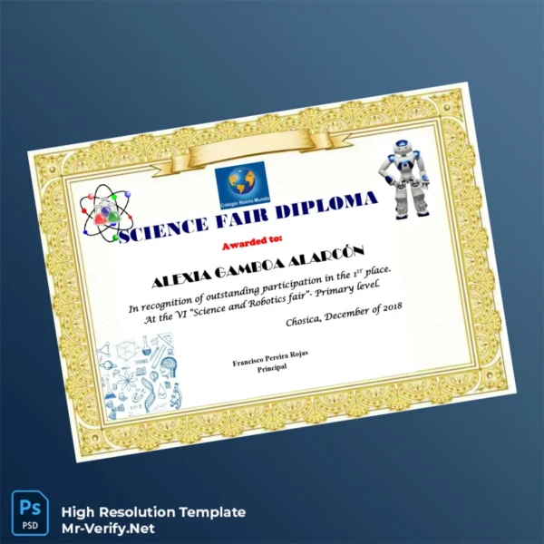 Peru Colegio Nuevo Mundo Science Fair Diploma – Fully Editable & Print-Ready Peru Colegio Nuevo Mundo Science Fair Diploma – Fully Editable & Print-Ready