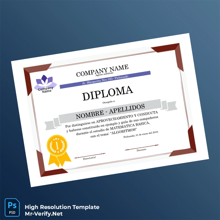 Peru Company Name Diploma Template – Fully Editable & Print-Ready Peru Company Name Diploma Template – Fully Editable & Print-Ready