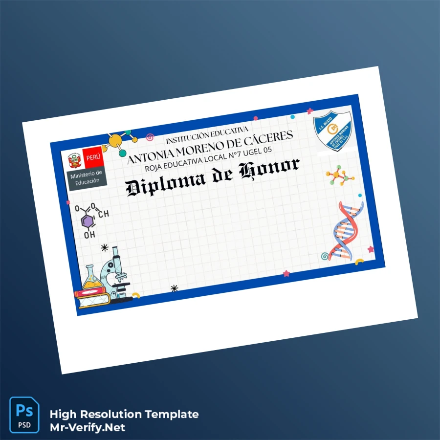 Peru Educational Institution Diploma of Honor Template – Fully Editable & High Resolution 3 Page Peru Educational Institution Diploma of Honor Template – Fully Editable & High Resolution 3 Page