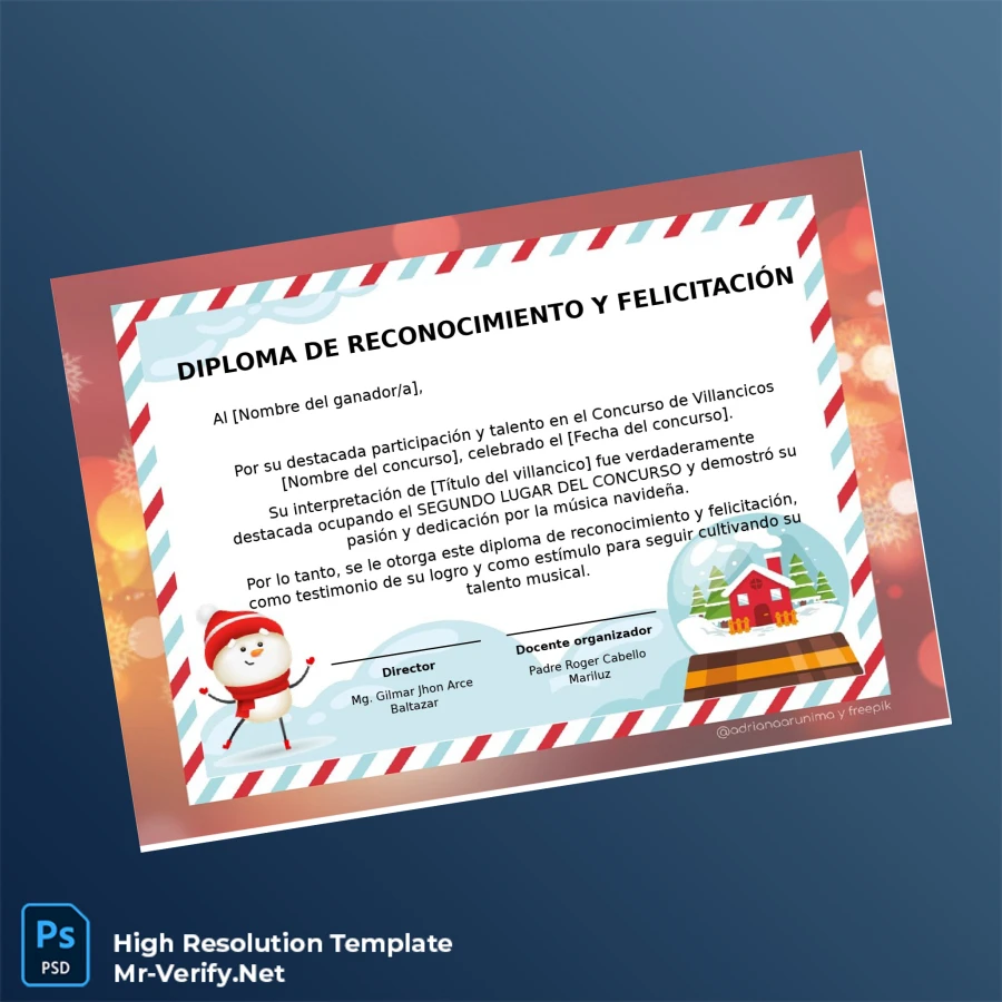Peru I.E. San Cristobal de Chupán Recognition Diploma Template – Fully Editable & Print-Ready 5 Page Peru I.E. San Cristobal de Chupán Recognition Diploma Template – Fully Editable & Print-Ready 5 Page