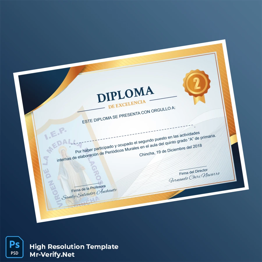 Peru I.E.P. Medallistas High School Diploma in Excellence – Fully Editable Print-Ready 6 Page Peru I.E.P. Medallistas High School Diploma in Excellence – Fully Editable Print-Ready 6 Page