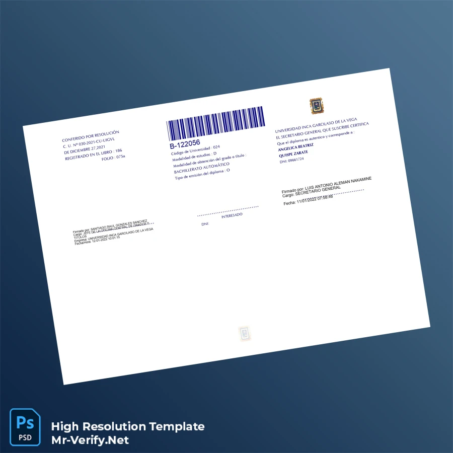 Peru Universidad Inca Garcilaso de la Vega Bachelor of Law and Political Science Template – Fully Editable High Resolution 2 Page Peru Universidad Inca Garcilaso de la Vega Bachelor of Law and Political Science Template – Fully Editable High Resolution 2 Page