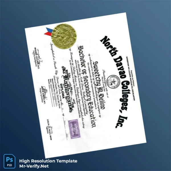 Philippines North Davao Colleges Inc Bachelor of Secondary Education Template – Fully Editable & Print-Ready Philippines North Davao Colleges Inc Bachelor of Secondary Education Template – Fully Editable & Print-Ready