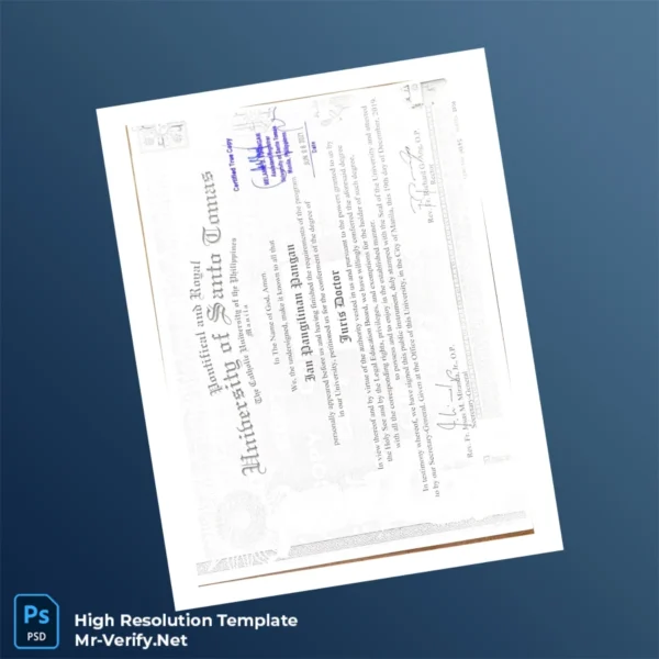 Philippines University of Santo Tomas Juris Doctor Template – Fully Editable & Print-Ready Philippines University of Santo Tomas Juris Doctor Template – Fully Editable & Print-Ready