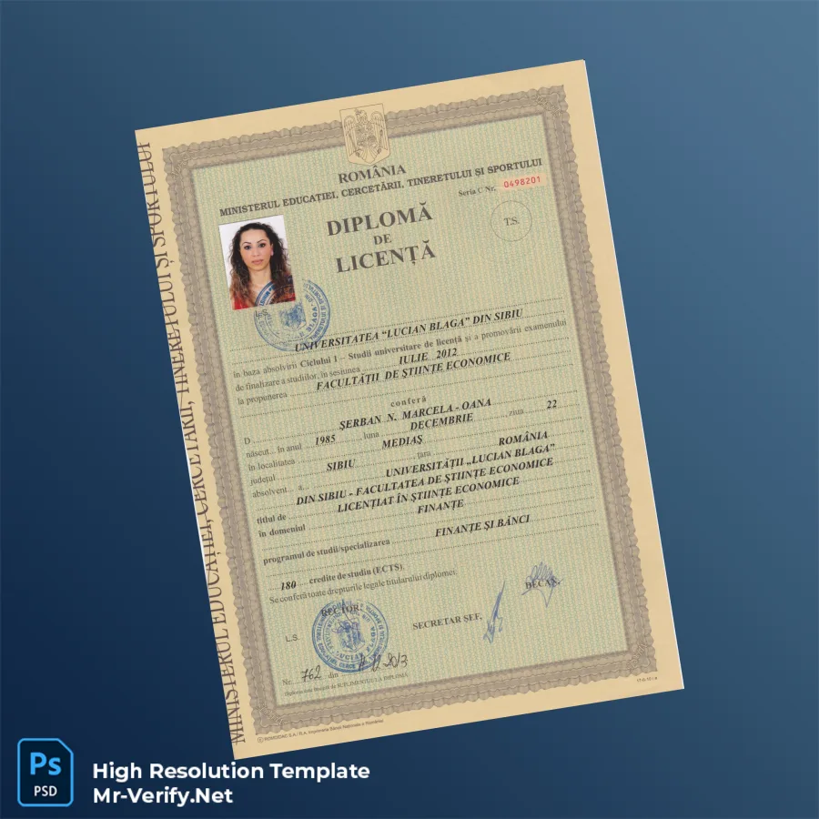 Romania Lucian Blaga University Bachelor of Science in Finance Template – Fully Editable & Print-Ready 2 Page Romania Lucian Blaga University Bachelor of Science in Finance Template – Fully Editable & Print-Ready 2 Page