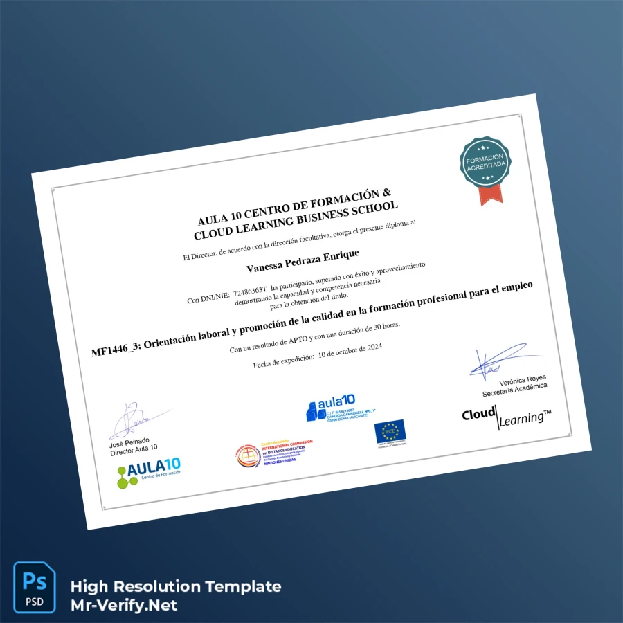 Spain Cloud Learning Business School Diploma – Fully Editable High-Resolution Template 2 Page Spain Cloud Learning Business School Diploma – Fully Editable High-Resolution Template 2 Page