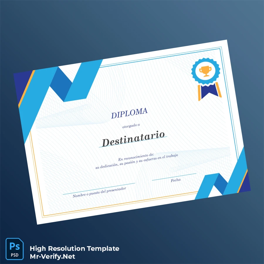 Spain Diploma Template – Fully Editable & Print-Ready Certificate Spain Diploma Template – Fully Editable & Print-Ready Certificate