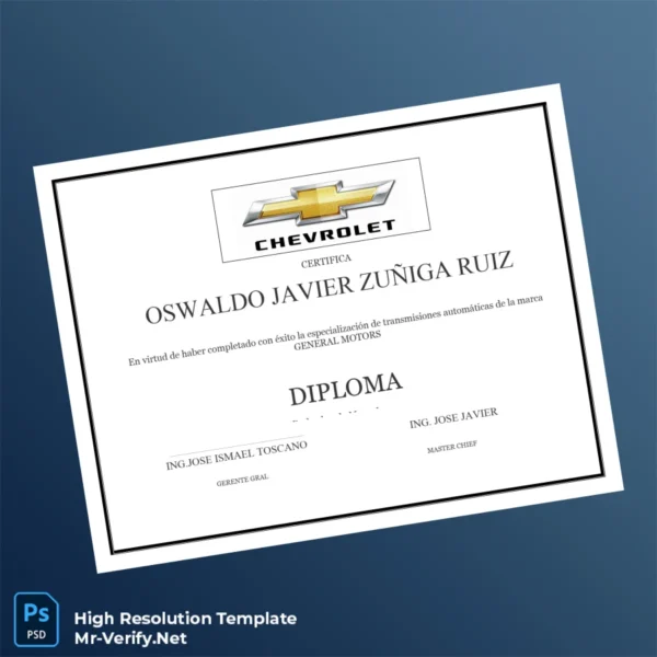 USA General Motors Diploma in Automatic Transmissions – Fully Editable & Print-Ready USA General Motors Diploma in Automatic Transmissions – Fully Editable & Print-Ready