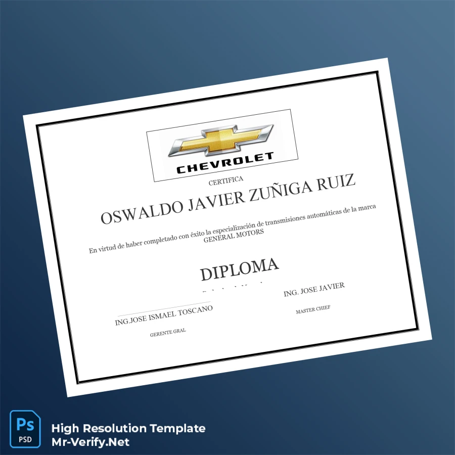 USA General Motors Diploma in Automatic Transmissions – Fully Editable & Print-Ready USA General Motors Diploma in Automatic Transmissions – Fully Editable & Print-Ready
