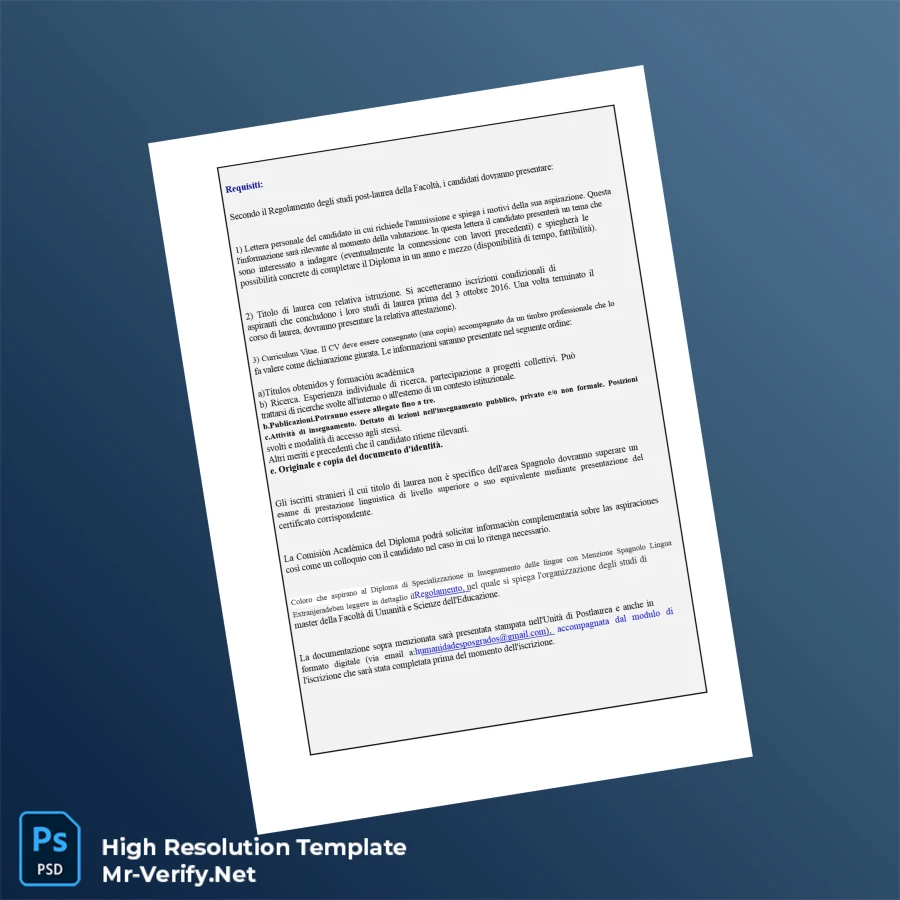 Uruguay University of the Republic Diploma in Language Teaching – Fully Editable High Resolution 6 Page Uruguay University of the Republic Diploma in Language Teaching – Fully Editable High Resolution 6 Page