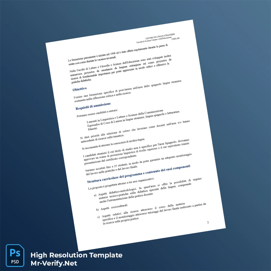 Uruguay University of the Republic Diploma in Language Teaching – Fully Editable High Resolution 6 Page Uruguay University of the Republic Diploma in Language Teaching – Fully Editable High Resolution 6 Page