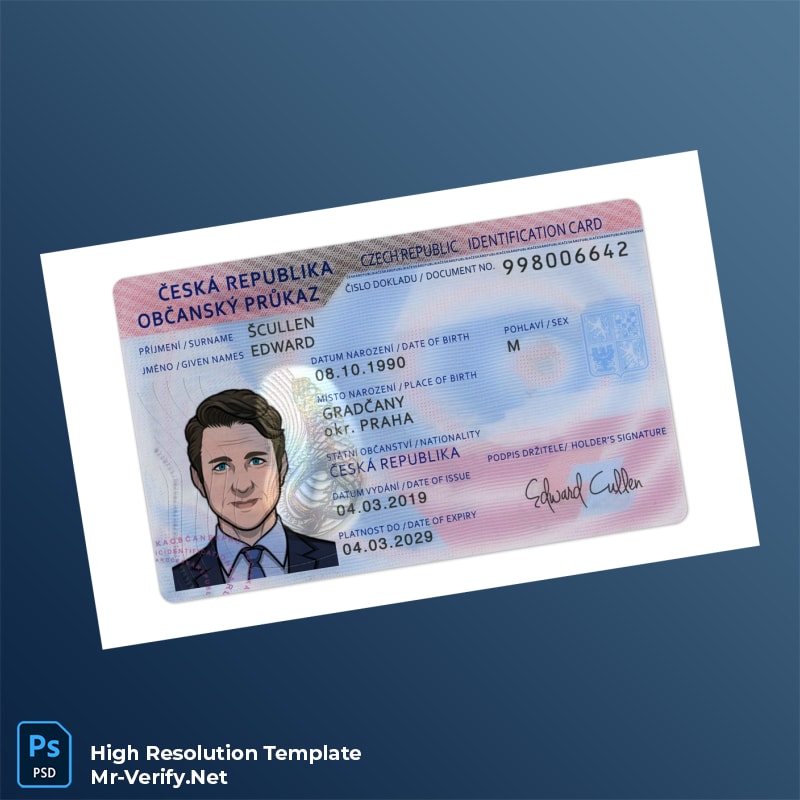 czech republic id card psd template – Fully Editable High-Resolution PSD czech republic id card psd template – Fully Editable High-Resolution PSD