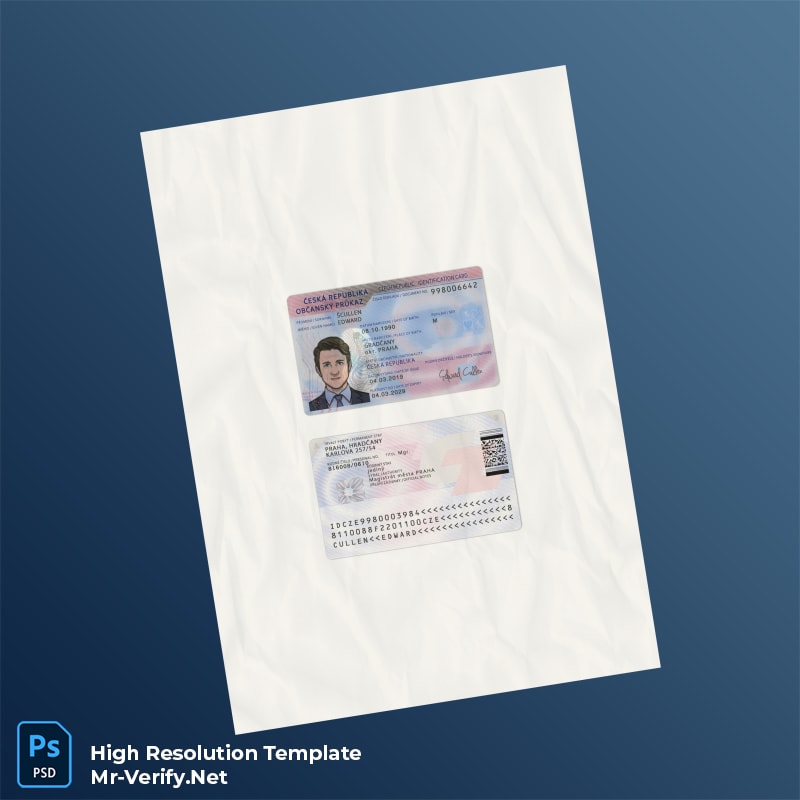 czech republic id card psd template – Fully Editable High-Resolution PSD czech republic id card psd template – Fully Editable High-Resolution PSD