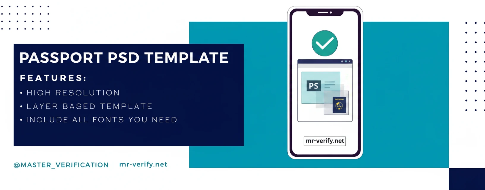 buy passport psd template