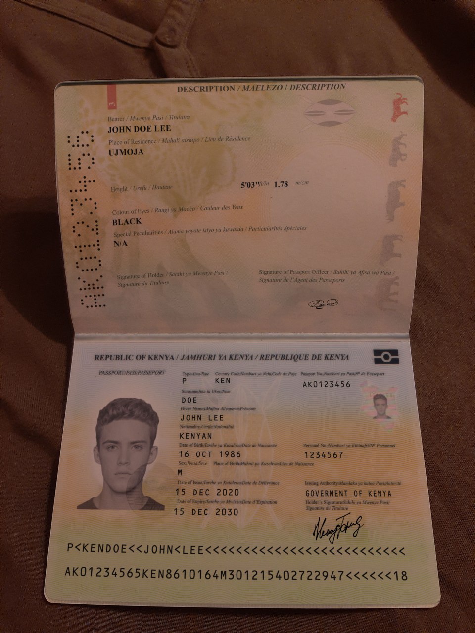 kenya passport preview - Kenya passport