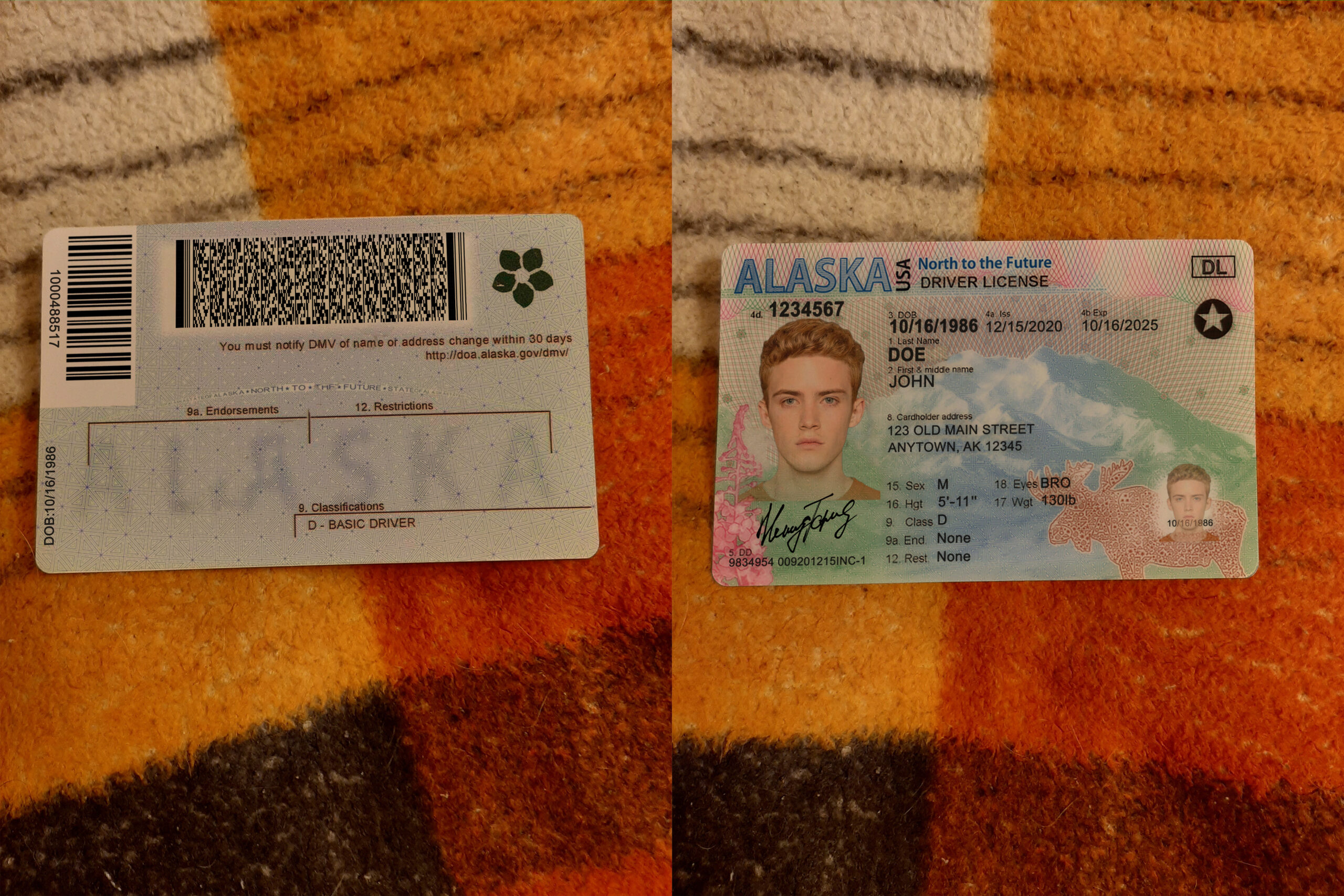 USA Alaska DL 218 Yv14UVy scaled - USA Alaska Driver License