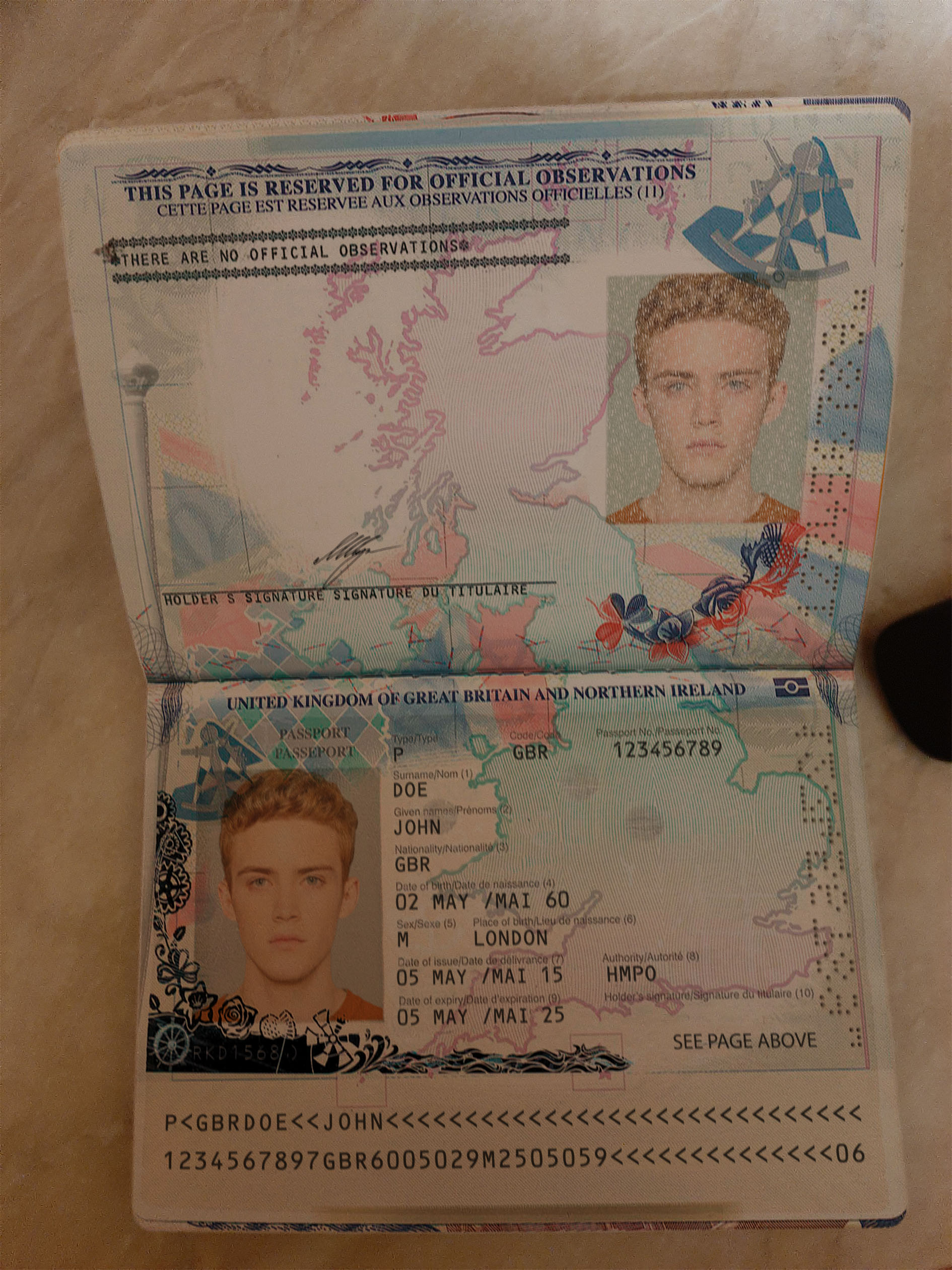 Uk old pass - UK Passport