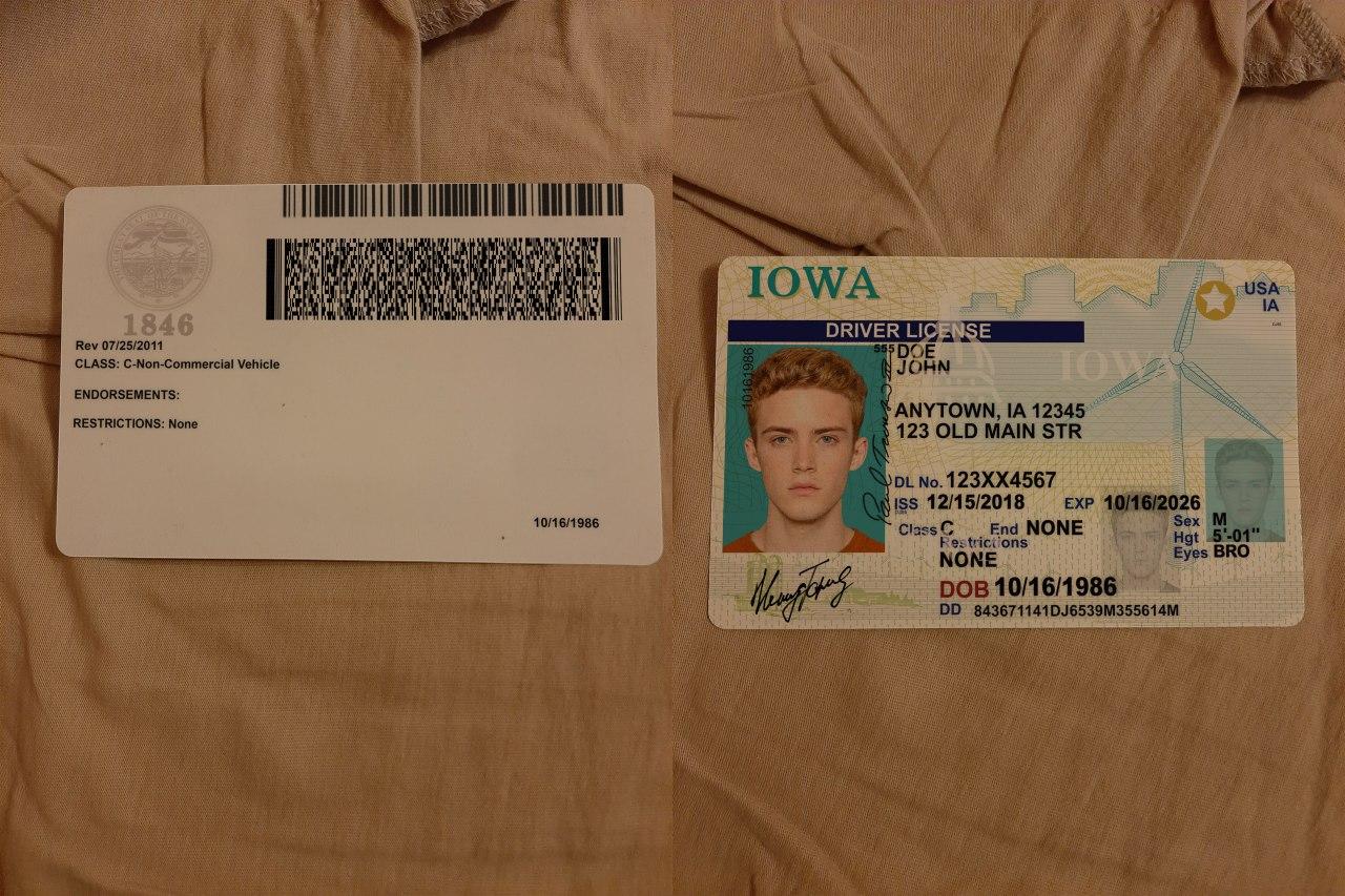 dl iowa result - USA Iowa Driver License