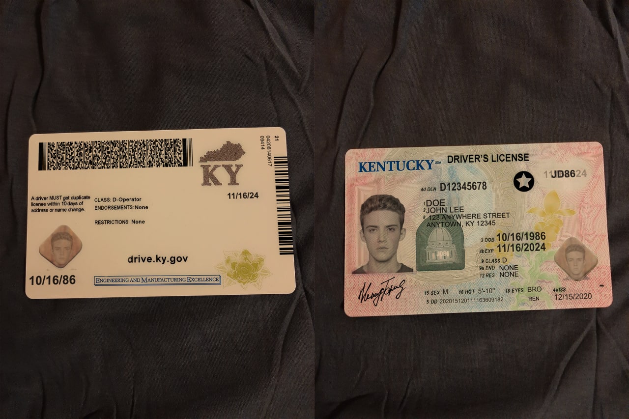 kentucky drivers license result image - USA Kentucky Driver License